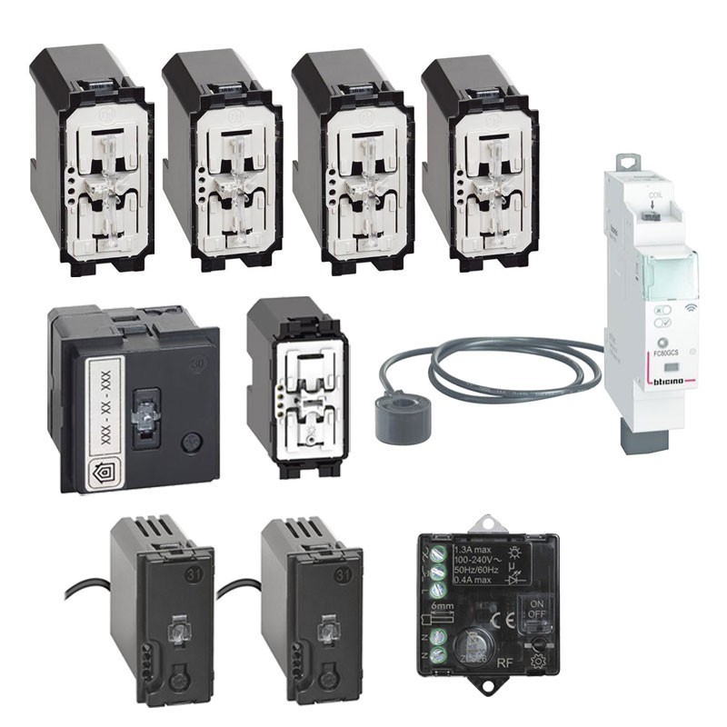 Starter Kit Luci Prese e Controllo Carichi Bticino Living Now K1010KIT