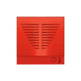 Suoneria Tritonale rossa a 12V due moduli Ave Domus 441083/2RS