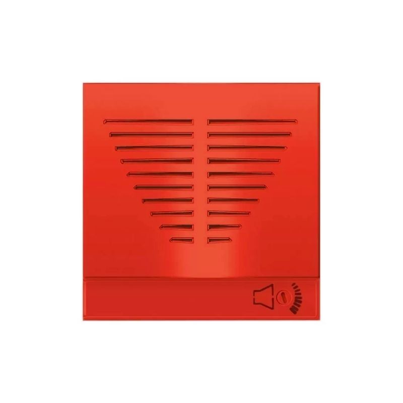 Suoneria Tritonale rossa a 12V due moduli Ave Domus 441083/2RS