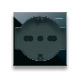 Presa schuko 2P+T 16A illuminabile 2 moduli ave life 442090S