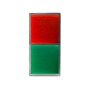 Doppia spia di segnalazione Illuminabile con diffusori rosso/verde  1 modulo Ave S44 442067