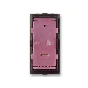 Corpo pulsante 1P illuminabile da completare con tasto 1 o 2 moduli - 1 modulo Ave Life 442005ST