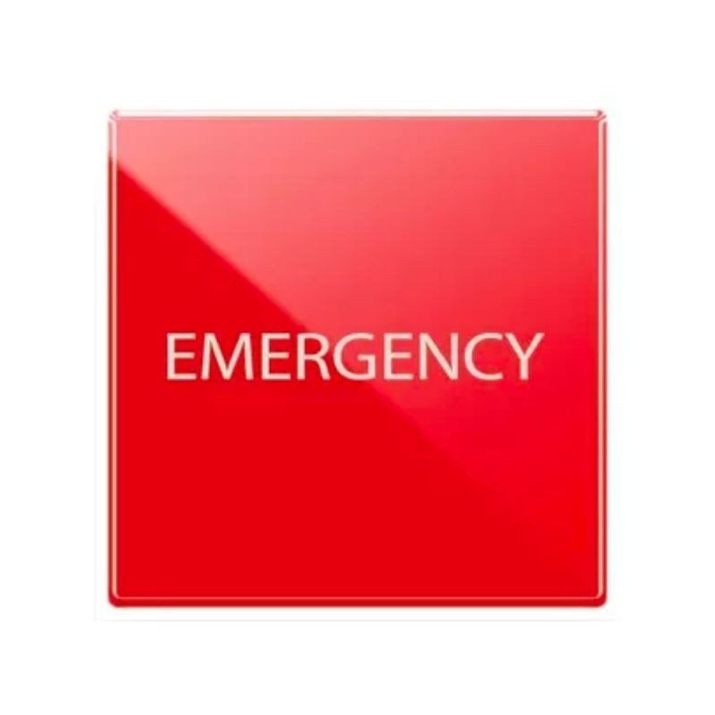 Pulsante di emergenza Rosso NA+NC illuminabile 2 moduli Ave S44 442025RS/2