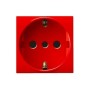 Presa Schuko 16A Rossa 2 moduli Ave S44 442090TSR