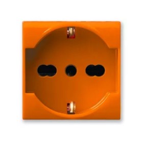 Presa Schuko Bipasso 10/16A Arancione 2 Posti Ave S44 442090/15TSA