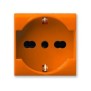 Presa Schuko Bipasso 10/16A Arancione 2 Posti Ave S44 442090/15TSA