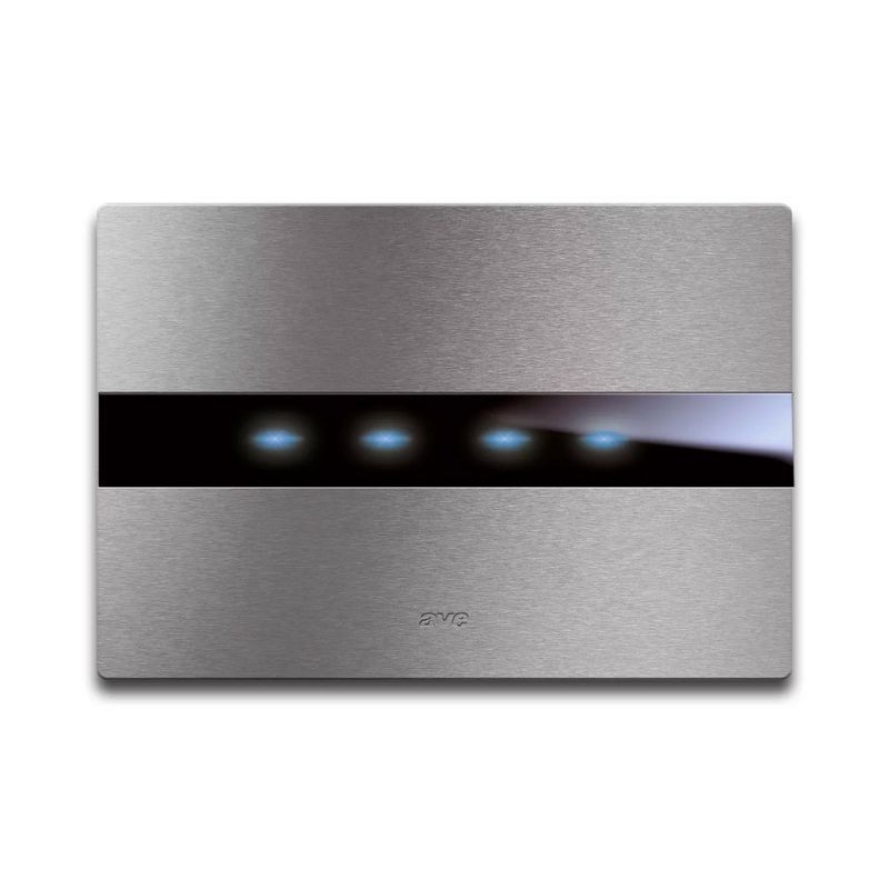 Placca Avetouch Alluminio Naturale 4 comandi 44PATC4ALS