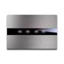Placca Avetouch Alluminio Naturale 4 comandi 44PATC4ALS