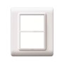 Placca Ave 44PY033B "Tecnopolimero Sistema 44" 3+3 moduli Bianco RAL9010