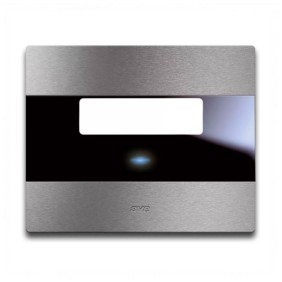 Placca Avetouch per Pulsante portanome Alluminio Naturale 44PATCS88ALS