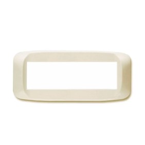 Placca Ave in Tecnopolimero 6 posti Bianco Panna 45PB06BP