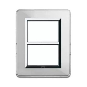 Placca Ave Personal44 Alluminio 3+3 Moduli 44P033ALS