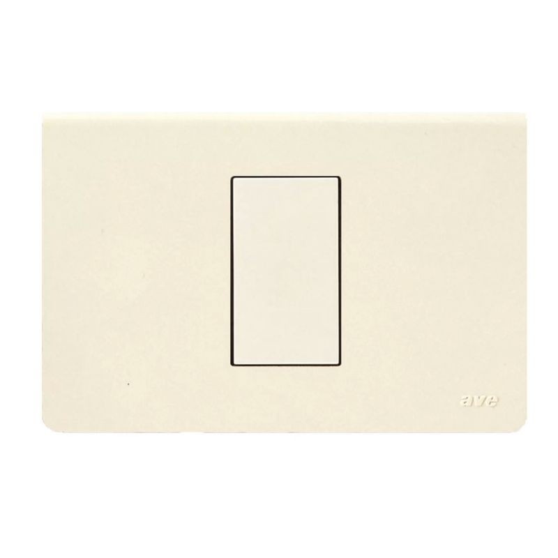 Placca in tecnopolimero Blanc 45 per scatola rettangolare colore Bianco Blanc (RAL 1013) - 1 modulo