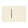 Placca in tecnopolimero Blanc 45 per scatola rettangolare colore Bianco Blanc (RAL 1013) - 1 modulo