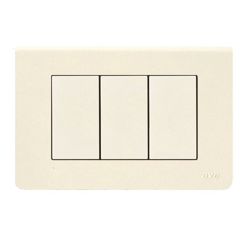 Placca in tecnopolimero Blanc 45 per scatola rettangolare colore Bianco Blanc (RAL 1013) - 3 moduli