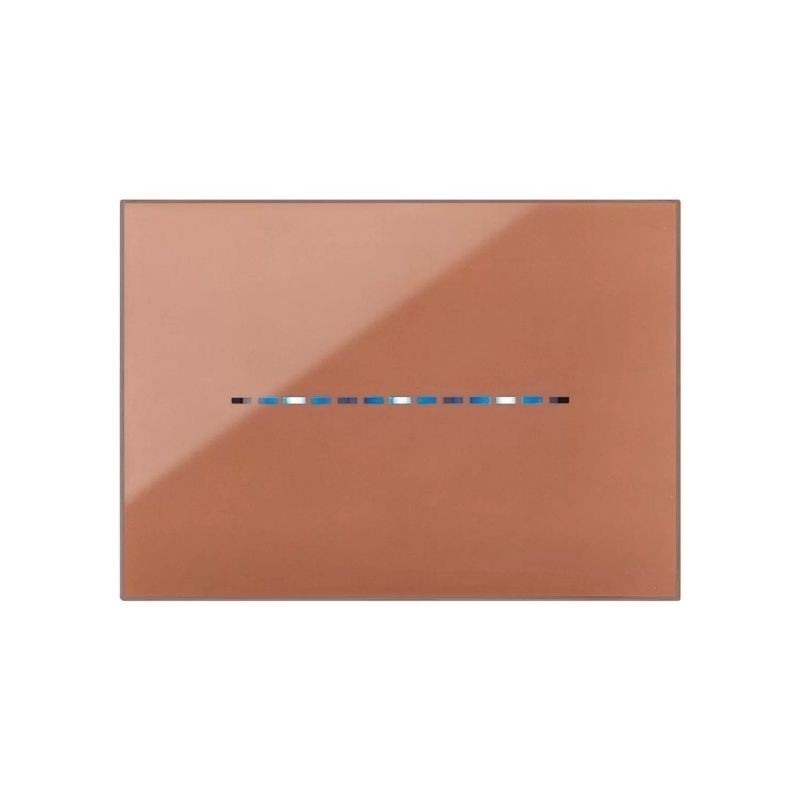 Placca YoungTouch Ave per sistema 44 colore AVANA a 3 comandi 44PJTC3AVN