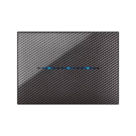 Placca YoungTouch Ave per sistema 44 colore CARBON SCURO 3D a 3 comandi 44PJTC3CBS/3D