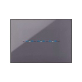 Placca YoungTouch Ave per sistema 44 colore CENERE a 3 comandi 44PJTC3CNR