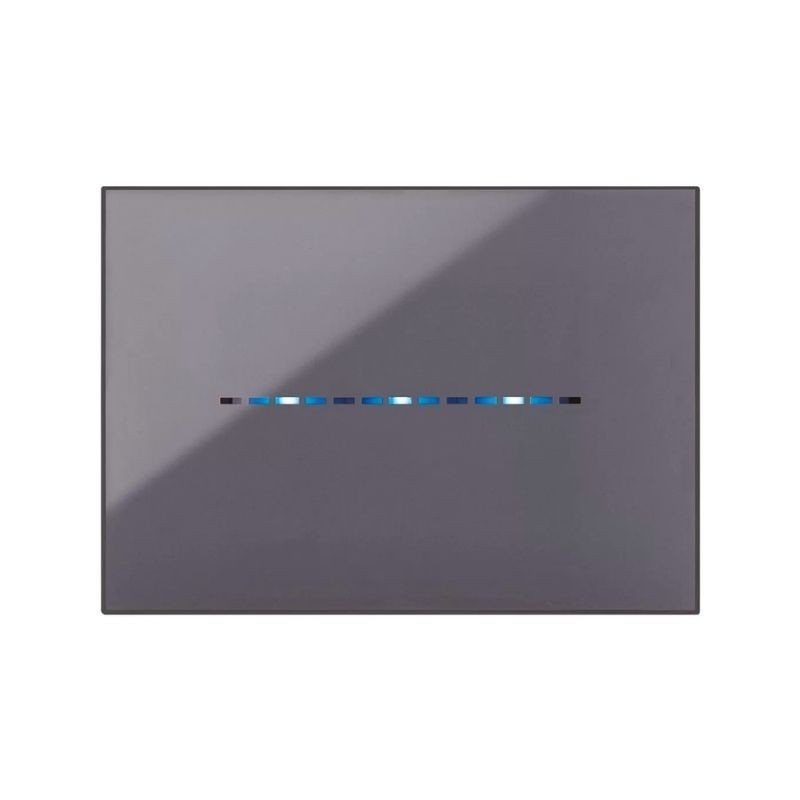 Placca YoungTouch Ave per sistema 44 colore CENERE a 3 comandi 44PJTC3CNR