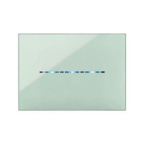 Placca YoungTouch Ave per sistema 44 colore SALVIA a 3 comandi 44PJTC3SAL