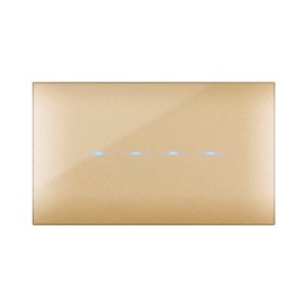 Placca YoungTouch Ave per sistema 44 colore ORO  4 comandi 44PJTC4GOLD