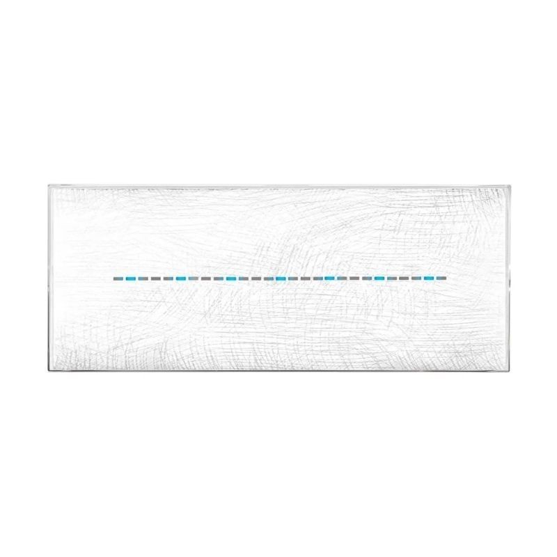 Placca YoungTouch Ave per sistema 44 colore BIANCO 3D  7 comandi 44PJTC7B/3D