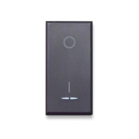 Interruttore Bipolare Ave 445010 Serie Tekla illuminabile tasto intercambiabile