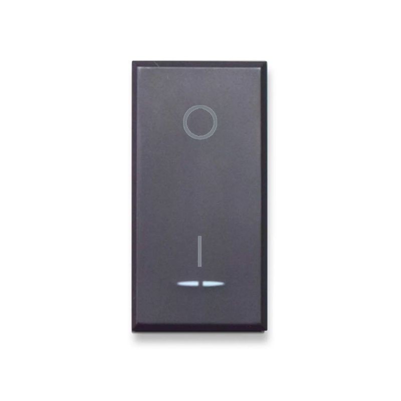 Interruttore Bipolare Ave 445010 Serie Tekla illuminabile tasto intercambiabile