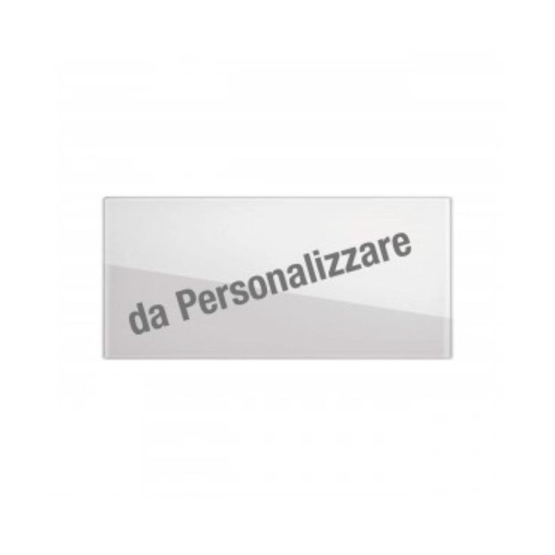 Placca Ave VeraTouch 44PVTC4BL/XX - Placca VeraTouch Bianco personalizzabile 4 moduli