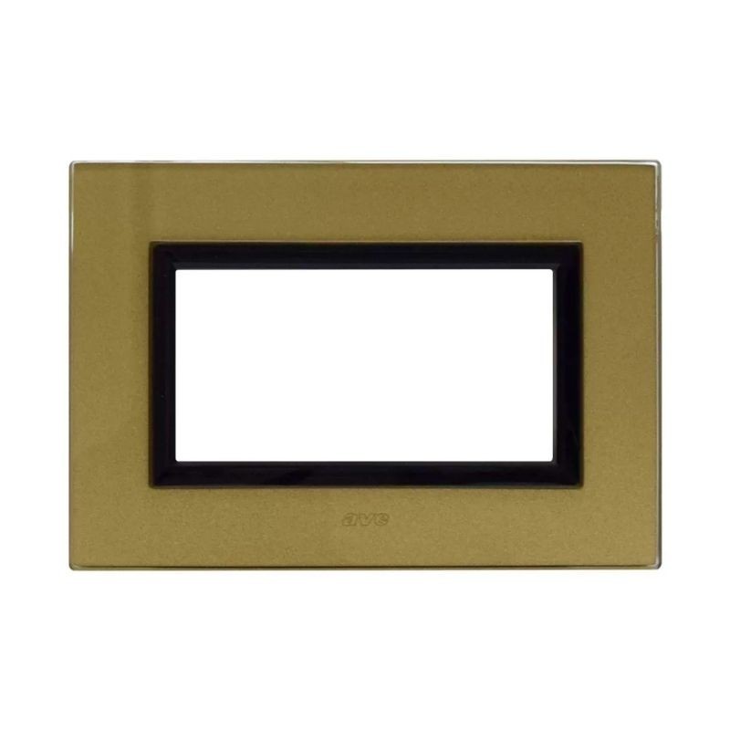 Placca Ave Sistema 44 "Vera 44" Vetro 4 moduli Oro 44PV4GOLD