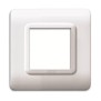 Placca tecnopolimero per scatola tonda 2 Posti Bianca Ave 44PY32B