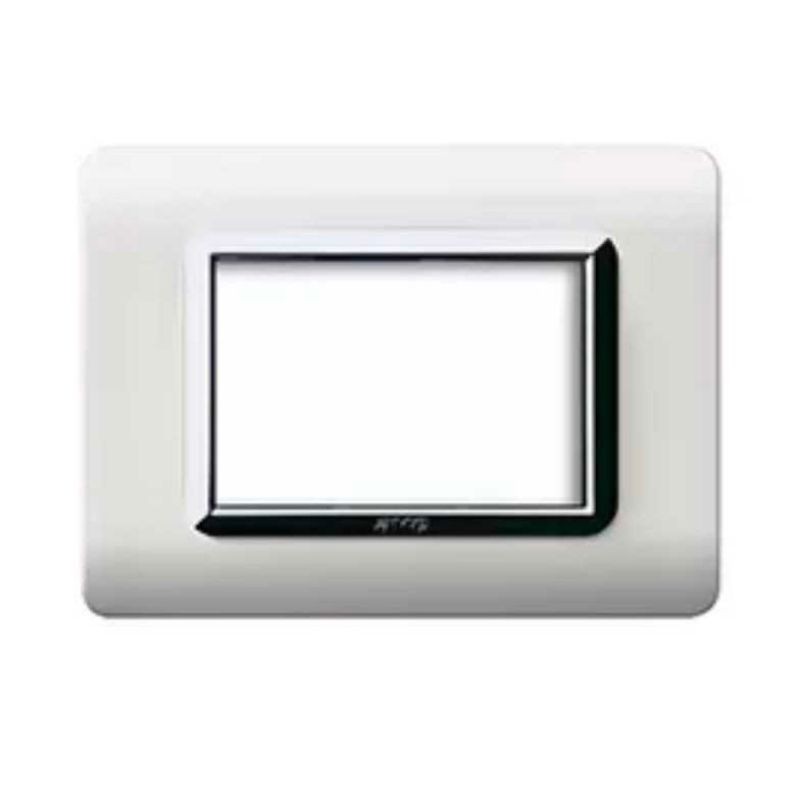 Placca AVE 44PY03BLC "Tecnopolimero Sistema 44" 3 moduli Bianco