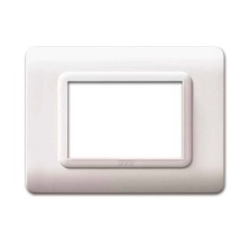 Placca "Tecnopolimero 44"  3 moduli Bianco RAL 9010 AVE 44PY03B