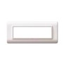 Placca AVE 44PY07B "Tecnopolimero Sistema 44" 7 moduli Bianco RAL 9010