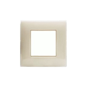 Placca Young Ave sistema 44 colore Avorio 2 Moduli 44PJ32AVR