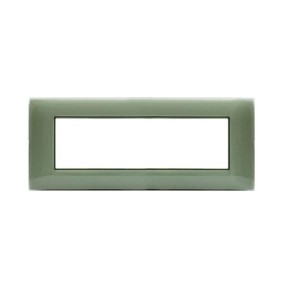 Placca Ave Young Sistema 44 colore Salvia 7 Moduli 44PJ07SAL