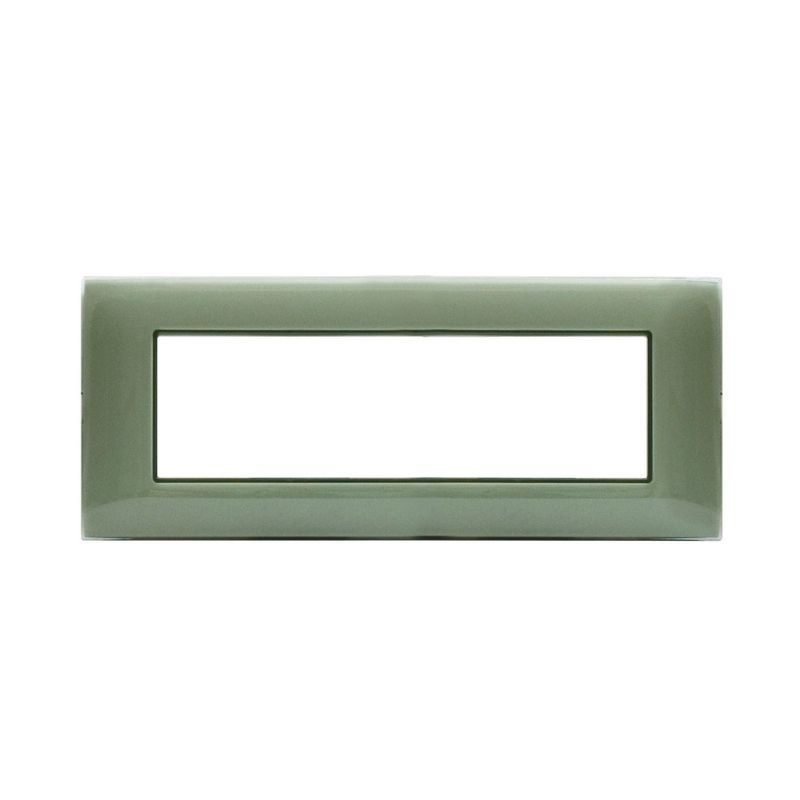 Placca Ave Young Sistema 44 colore Salvia 7 Moduli 44PJ07SAL