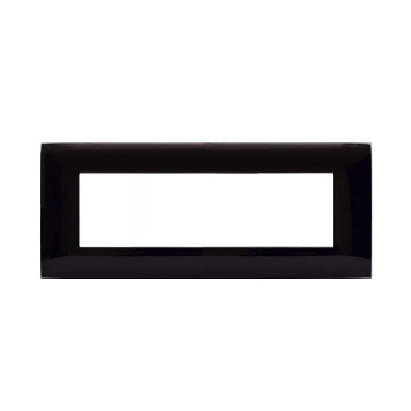 Placca Ave Young Sistema 44 colore Nero Assoluto 7 Moduli 44PJ07NAL