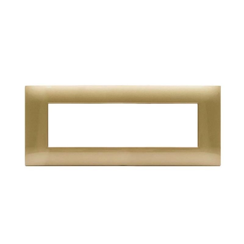 Placca Young Ave per sistema 44 colore Oro 7 posti 44PJ07GOLD