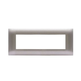 Placca Ave Young Sistema 44 colore Grigio metallizzato 7 Moduli 44PJ07GM
