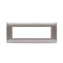 Placca Ave Young Sistema 44 colore Grigio metallizzato 7 Moduli 44PJ07GM