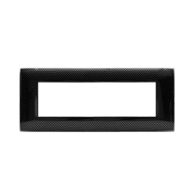 Placca Ave Young Sistema 44 colore Carbon scuro 3D 7 Moduli 44PJ07CBS/3D