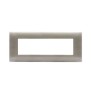 Placca Ave Young Sistema 44 colore Beige spazzolato 3D 7 Moduli 44PJ07BEG/3D