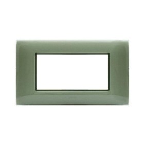 Placca Ave Young Sistema 44 colore Salvia 4 Moduli 44PJ04SAL