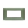 Placca Ave Young Sistema 44 colore Salvia 4 Moduli 44PJ04SAL