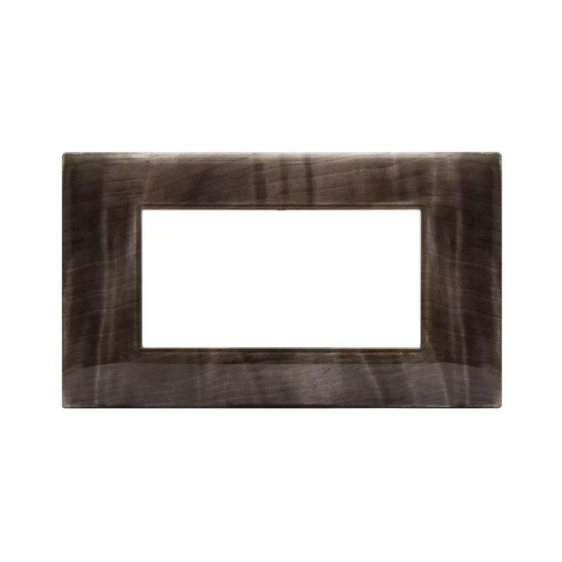 Placca Ave Young Sistema 44 colore Onice 3D 4 Moduli 44PJ04ONC/3D