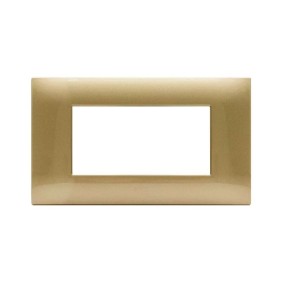 Placca Ave Young Sistema 44 colore Oro 4 Moduli 44PJ04GOLD