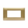 Placca Ave Young Sistema 44 colore Oro 4 Moduli 44PJ04GOLD