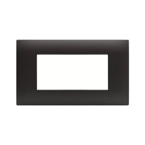 Placca Ave Young Sistema 44 colore Grigio Tekla 4 Moduli 44PJ04GTK