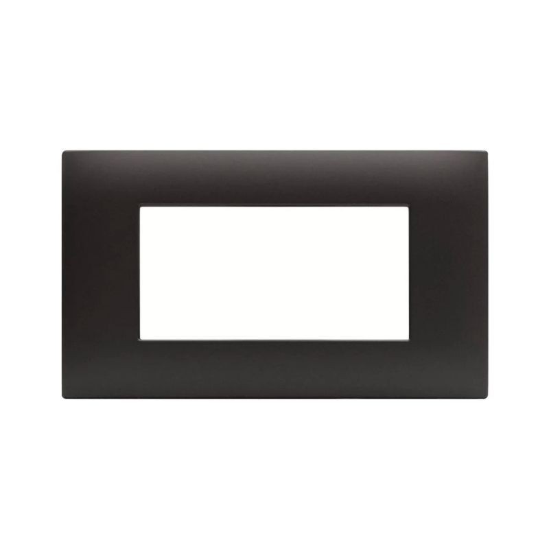 Placca Ave Young Sistema 44 colore Grigio Tekla 4 Moduli 44PJ04GTK